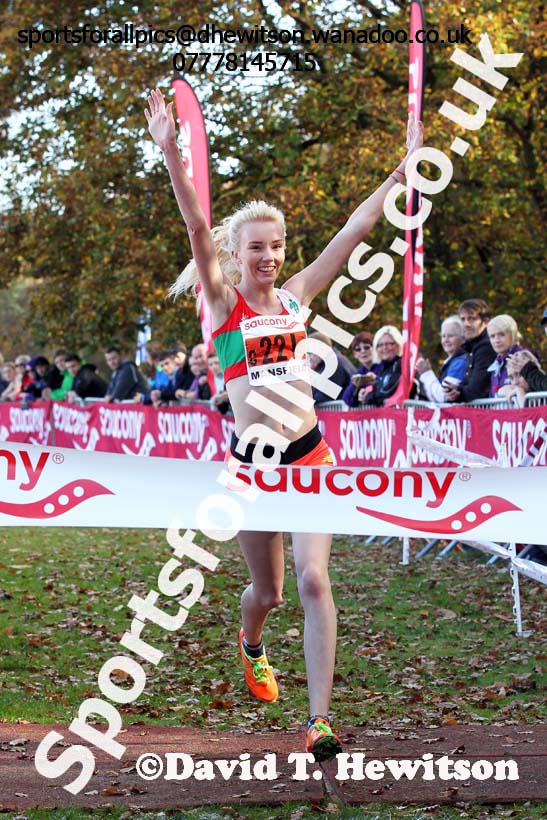 junior womens  National Cross Country Relays. Photo: David T. Hewitson/Sports for All Pics